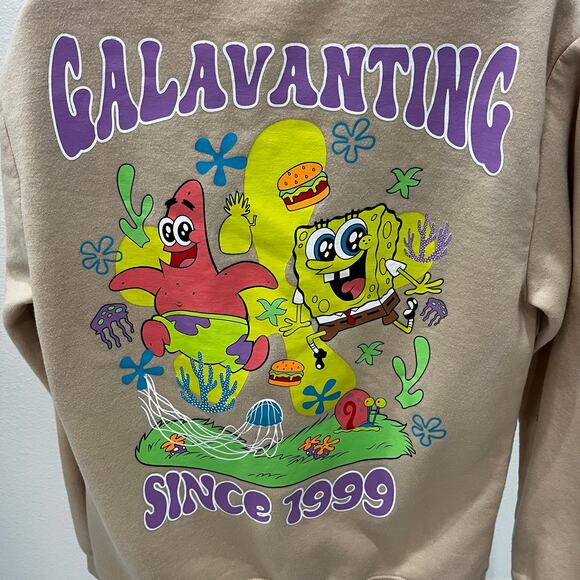 Nickelodeon Adult MD SpongeBob SquarePants Galavanting Since 1999 Sweatshirt - Picture 5 of 6